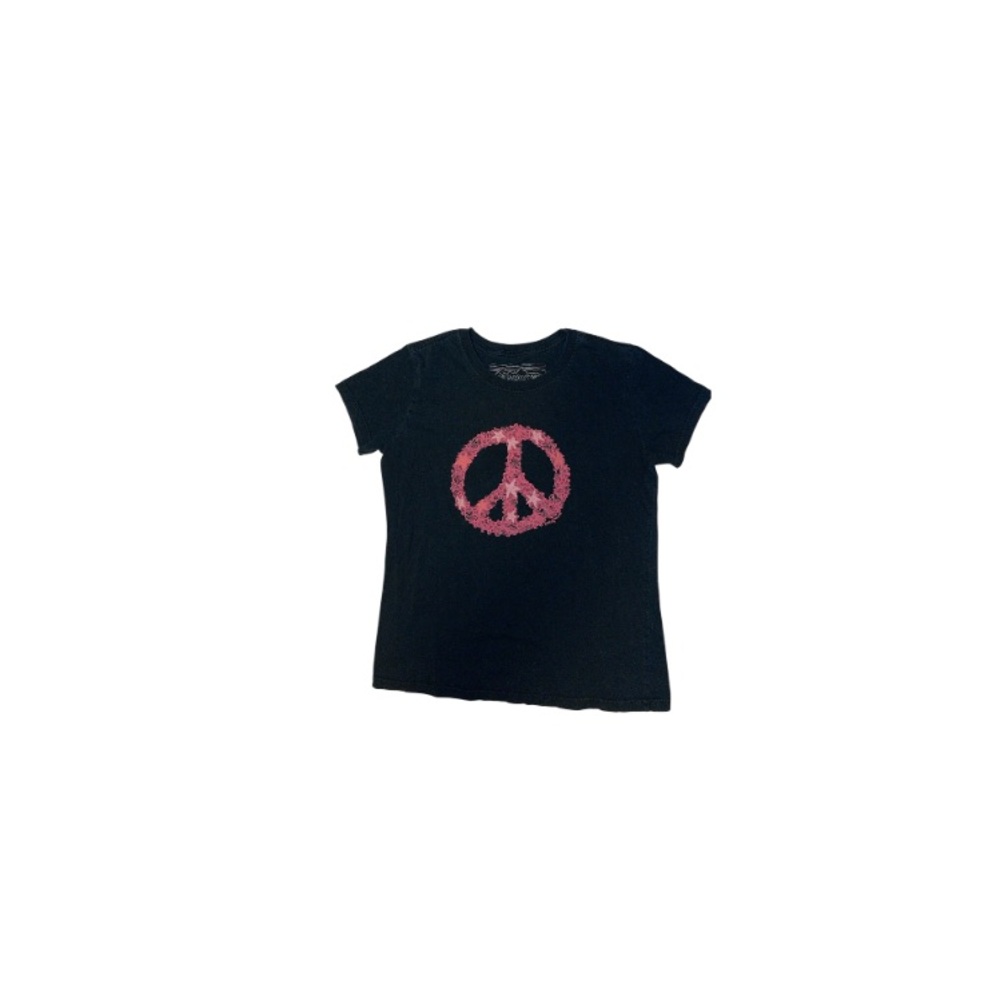 Patagonia Black Peace Sign T-Shirt - Girl’s Size XL